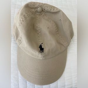 Tan Polo Logo Ball Cap
